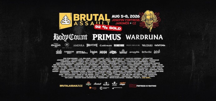Jaký bude pátek na Brutal Assault 2026?