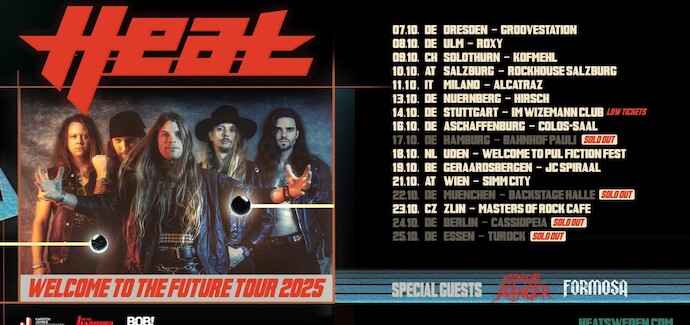 H.E.A.T. míří do Zlína!