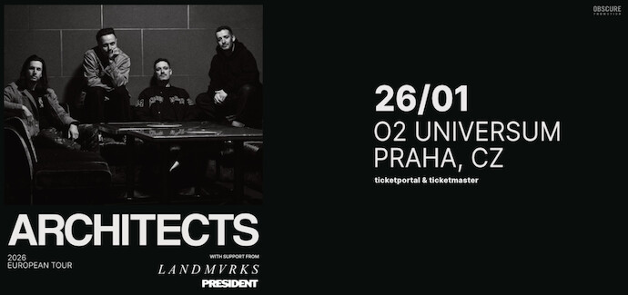 ARCHITECTS se vrátí v lednu do Prahy!