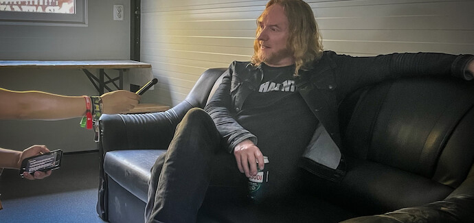 Mikael Stanne of Cemetery Skyline checks in from Rockmaraton!