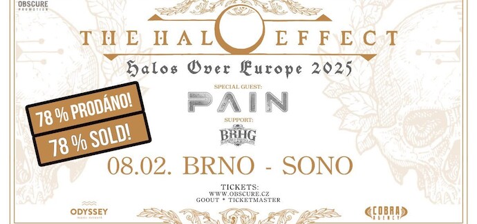 Koncert The Halo Effect je blíží k vyprodání!