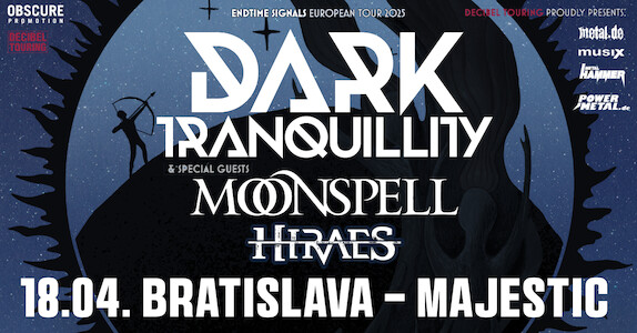 Dark Tranquillity s Moonspell se v dubnu zastaví v Bratislavě!