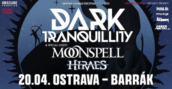 DARK TRANQUILLITY s MOONSPELL míří do Ostravy!