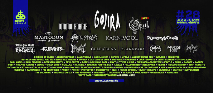 Brutal Assault Lineup Reaches 70%: Opeth, Kerry King, Karnivool, and Fear Factory Among Fortress Highlights