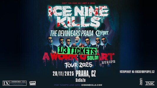 1/3 vstupenek na ICE NINE KILLS je pryč!