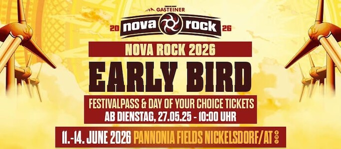 NovaRock spouští prodej vstupenek na rok 2026!