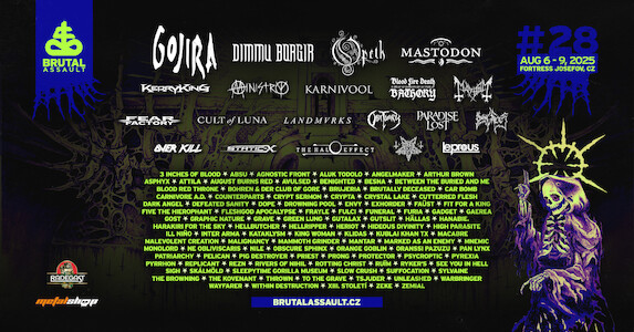 Brutal Assault odhaluje program po dnech a spouští prodej  jednodenních vstupenek!