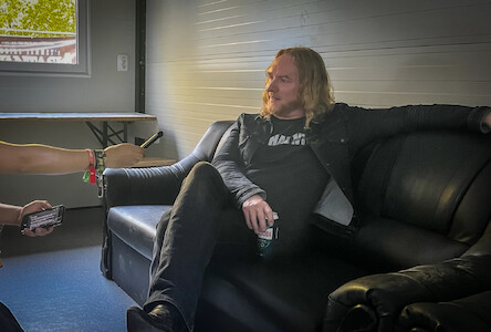 Mikael Stanne of Cemetery Skyline checks in from Rockmaraton!